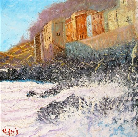 Roberto Masia “Mareggiata a Cefalù” 1999