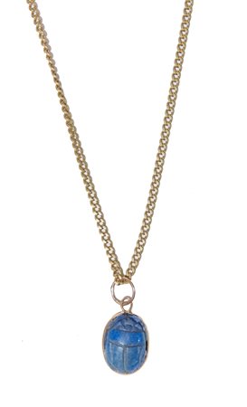 COLLANA EGIZIANA IN ORO 18K Realizzata da catenina in oro e ciondolo con...