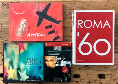 POP ART ROMANA (ANGELI, SCHIFANO, AUTORI DI PIAZZA DEL POPOLO) - Lotto unico di 4 cataloghi