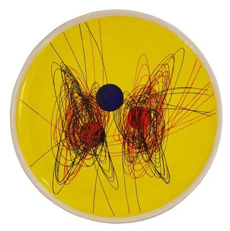 Roberto Crippa SPIRALI 1950 ceramica invetriata, diametro cm 42; es. 19/20...