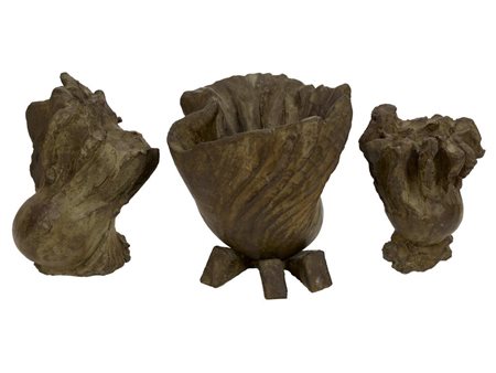 Stephen Cox SENZA TITOLO I-II-III bronzo, cm 27x24x23; 25x19x14; 21x14x11...