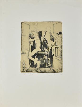 Daniel Fuchs IL CORNO DEL RINOCERONTE litografia su carta, cm 65x48,5...