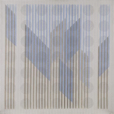 Carlo Nangeroni CN49 acrilico su tela, cm 81x81 sul retro: firma e data...