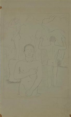 Jared French SENZA TITOLO matita su carta, cm 49,5x28,5 L'opera presenta un...