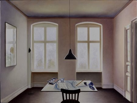 Antonio Nunziante UN ATTIMO PRIMA olio su tela, cm 60x80 firma sul retro:...