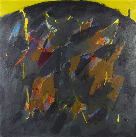 Walter Fusi DA AFTER THE LONG SUMMER tecnica mista e acrilico su tela, cm...