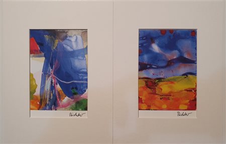 GERHARD RITCHER - Due cartoline firmate