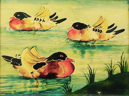 GEORGES MANZANA PISSARRO - Le tre papere, (1920)