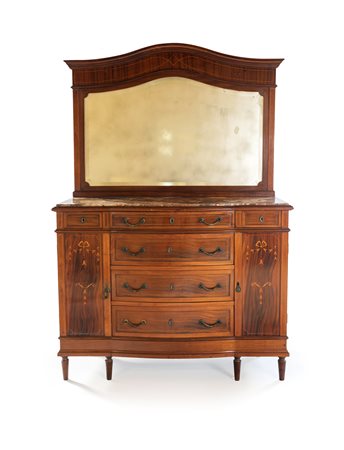 Cassapanca in mogano, Inghilterra, inizio del XX secolo