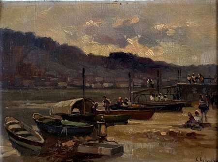 Barche con pescatori