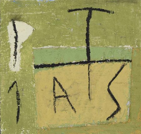 TOMMASO CASCELLA Roma 1951 senza titolo 1988 tecnica mista su tavola,...