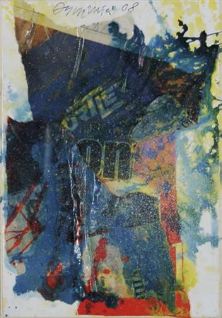 ODDINO GUARNIERI Cavarzere 1932 senza titolo 2008 tecnica mista e collage su...