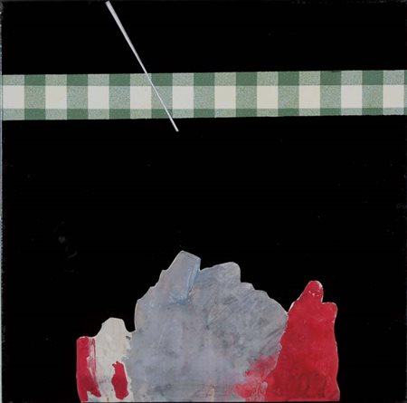 SANTOROSSI Treviso 1947 senza titolo 2008 tecnica mista e collage su tela,...