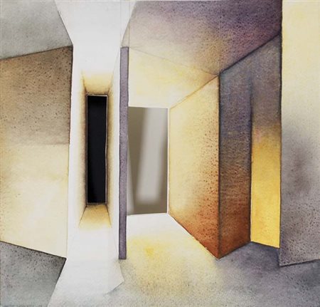 GUIDO ZANOLETTI Genova 1933 Quadri da viaggio 1999 tecnica mista su...