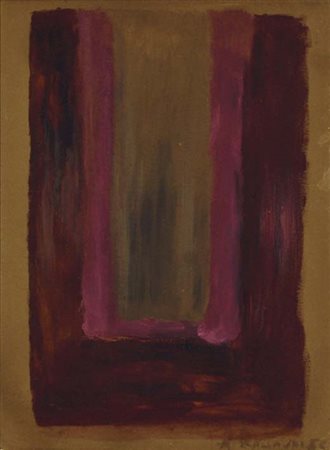 ANDREA RACCAGNI Imola 1921 - 2005 senza titolo 1956 tecnica mista su carta...