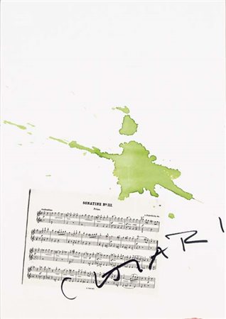 GIUSEPPE CHIARI Firenze 1926 - 2007 Sonatine n. III con macchia verde tecnica...