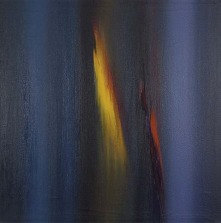 ENNIO FINZI Venezia 1931 Partitura in nero 2000 acrilici su tela, 70x70 firma...