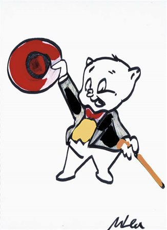 MARCO LODOLA Dorno (Pv) 1955 senza titolo smalti e tecnica mista su tela,...