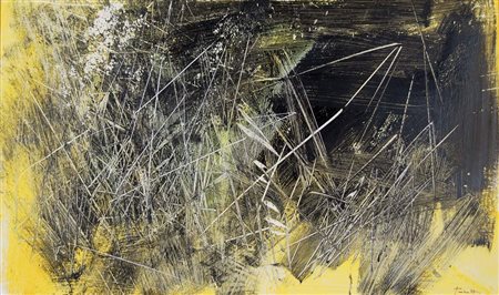 ANTONIO PEDRETTI Varese 1950 senza titolo tecnica mista su cartone, 55x92...