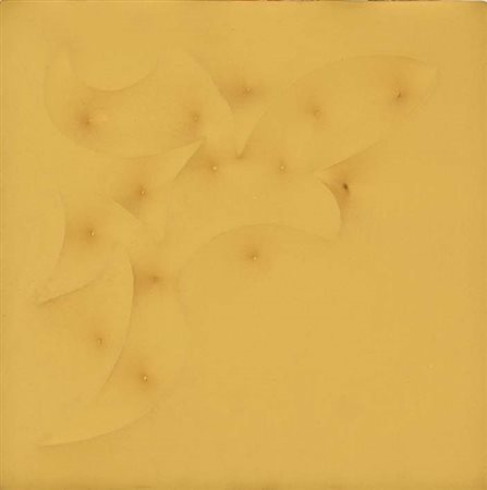 GIUSEPPE AMADIO Todi 1944 Caldeo acrilici su tela estroflessa, 40x40 firma e...