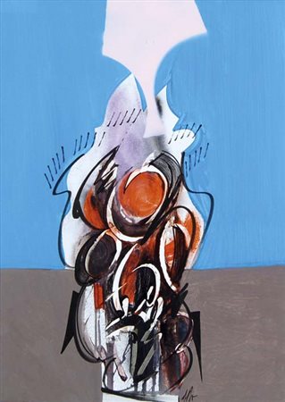 SERGIO DANGELO Milano 1932 Monumento alle ciglia 2007 olio su tela, 70x50...