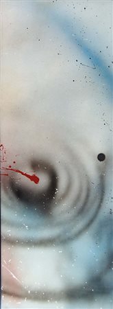 LUCIO FONTANA Santa Fe' 1899 - Varese 1968 Spaziale 1952-53 tecnica mista su...