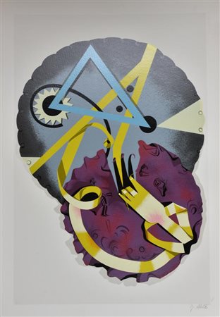 Gianantonio Abate SENZA TITOLO serigrafia su carta, cm 100x70 es. 198 su 200...