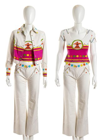 OLEG CASSINI<br>COMPLETO IN COTONE<br>Anni ‘70