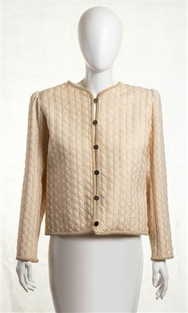 YVES SAINT LAURENT RIVE GAUCHE<br>GIACCHINO IN TESSUTO MISTO<br>1977 ca