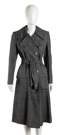 TED LAPIDUS<br>TRENCH IN TWEED DI LANA<br>Fine anni 70	