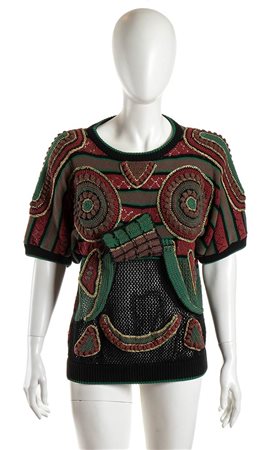 KANSAI YAMAMOTO<br>MAGLIONE IN LANA E COTONE<br>1982