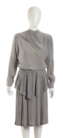 CESARE PICCINI<br>COMPLETO IN SETA CREPE DE CHINE<br>Fine anni ‘70 / Inizio anni ‘80