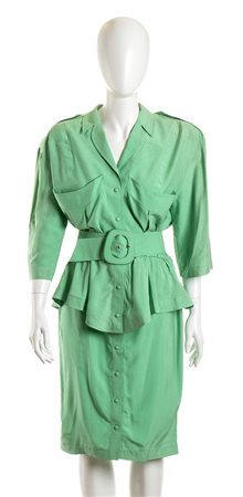 THIERRY MUGLER<br>COMPLETO IN COTONE<br>Fine anni ‘80