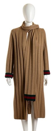 GUCCI<br>CAPPOTTO IN MAGLIA DI LANA<br>Fine anni ‘70