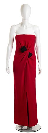 VALENTINO BOUTIQUE<br>ABITO DA SERA IN CREPE DI SETA<br>Autunno / Inverno 1985