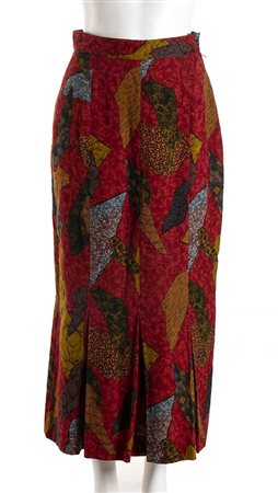 JEAN PAUL GAULTIER POUR GIBO<br>MAXI GONNA IN COTONE<br>Metà anni ‘80