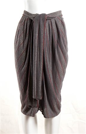 GIANNI VERSACE<br>GONNA PANTALONE IN TESSUTO LUREX<br>1983 circa