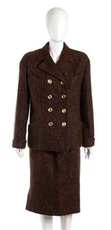 VALENTINO BOUTIQUE<br>COMPLETO IN LANA BOUCLE’<br>Fine anni ‘80 / Inizio anni ‘90