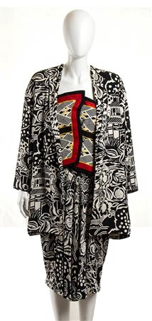 LANCETTI<br>COMPLETO IN SETA JACQUARD<br>Primavera / Estate 1986