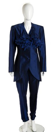 MAURIZIO GALANTE<br>COMPLETO IN SETA SHANTUNG<br>Anni ‘90