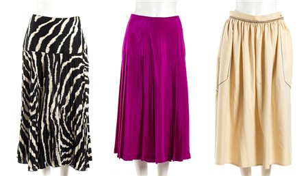 BYBLOS, GENNY, PANCALDI<br>LOTTO DI 3 GONNE<br>Anni 80