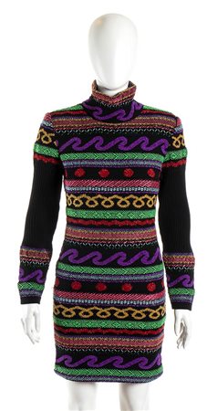 CHRISTIAN LACROIX<br>ABITO IN LANA E LUREX<br>Autunno / Inverno 1992