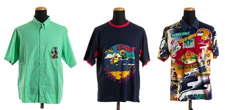 JEAN CHARLES DE CASTELBAJAC<br>TRE MAGLIETTE DA UOMO<br>Fine anni ‘90 / Inizio 2000
