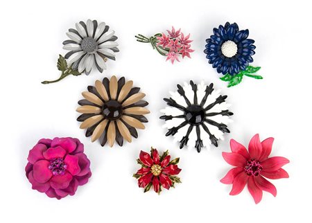 LOTTO DI 8 SPILLE<br>Anni 40/60