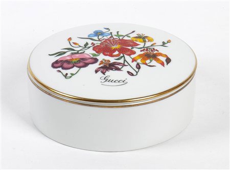 RICHARD GINORI PER GUCCI<br>SCATOLA IN CERAMICA<br>Fine anni ‘70 / Inizio anni ‘80