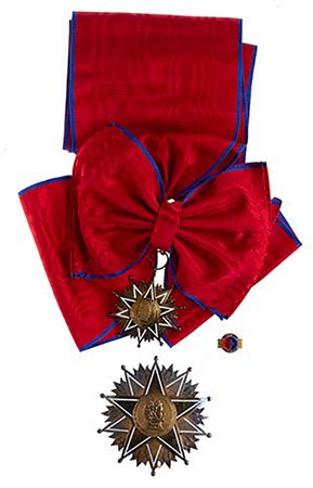 CILE, ORDINE DI BERNARDO O’ HIGGINS, INSEGNA CON DIPLOMA DI CONCESSIONE.