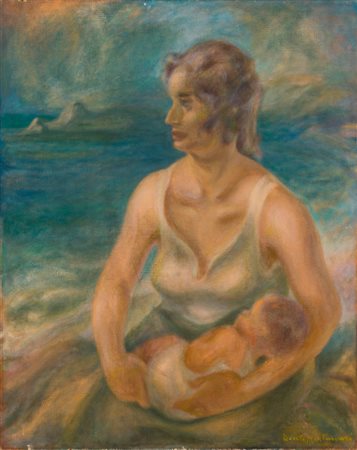 DANTE MONTANARI (1896-1989) - Donna del pescatore