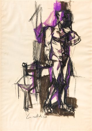 CLAUDIO CINTOLI (1935-1978) - Senza Titolo, 1957