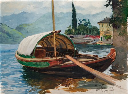 ALDO RAIMONDI (1902-1998) - Motivo sul lago di Como, 1942