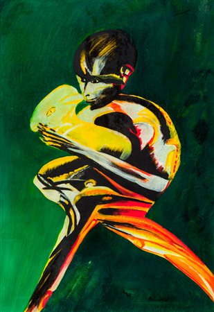 REMO BRINDISI (1918-1996) - Pastore con pecora, 1964